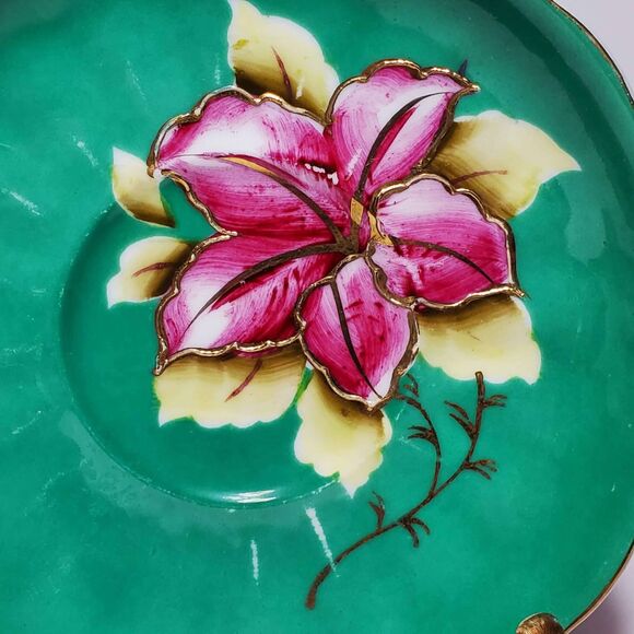 Teacup and Saucer Pink Flower Vintage - Picture 5 of 10